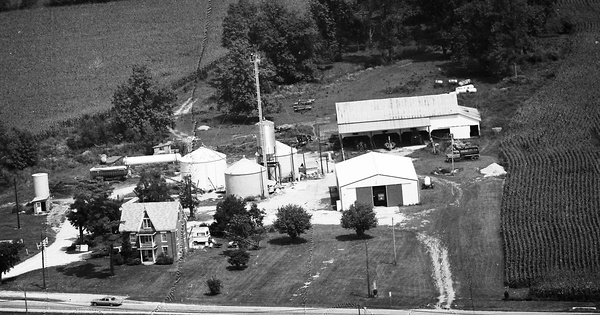 Vintage Aerial photo from 1975 in Hendricks County, IN