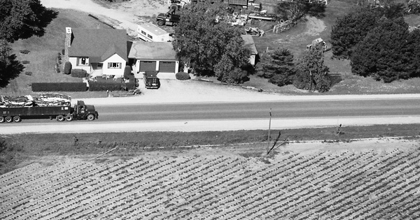 Vintage Aerial photo from 1989 in Leelanau County, MI