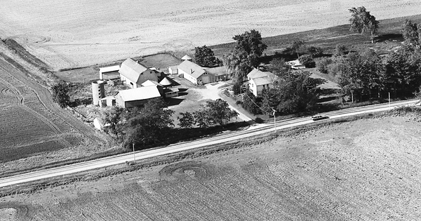 Vintage Aerial photo from 1973 in Boone County, IL