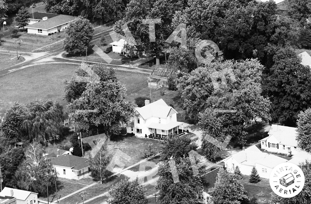 Vintage Aerial Illinois Edgar County 1983 15WED1