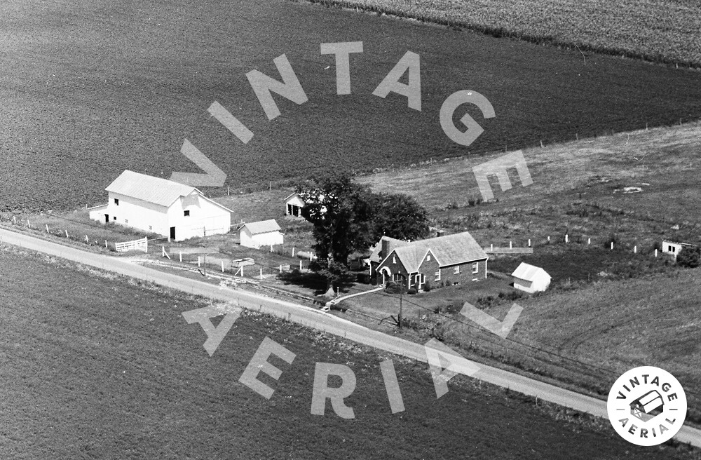 Vintage Aerial Indiana Bartholomew County 1970 4KBA28