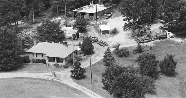 Vintage Aerial photo from 1987 in Pickens County, SC