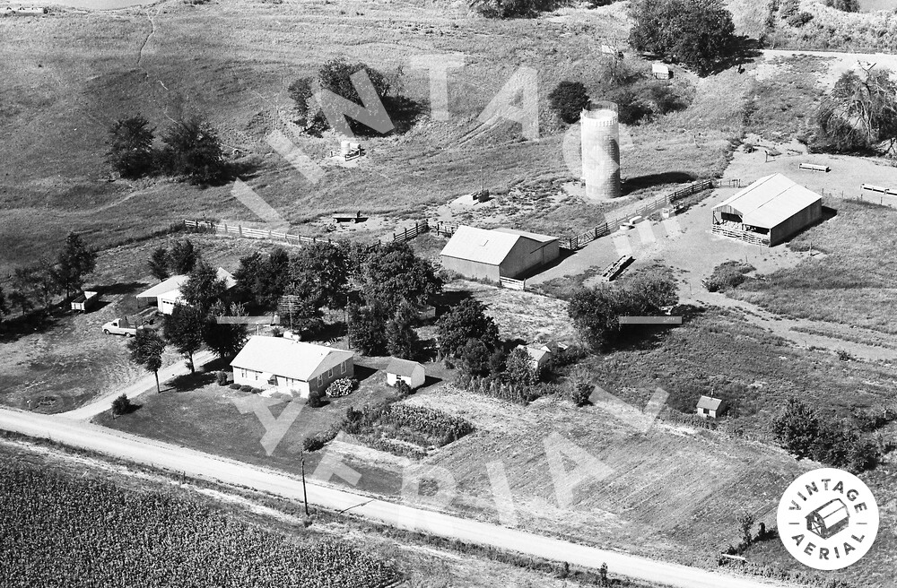 Vintage Aerial Missouri Saline County 1964 15JSA3