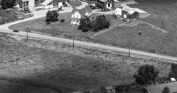 Vintage Aerial photo from 1984 in Bradford County, PA