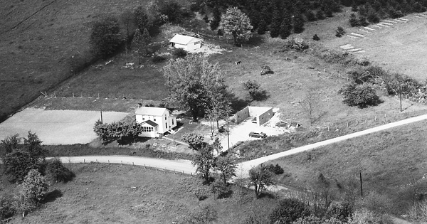 Vintage Aerial photo from 1966 in Belmont County, OH