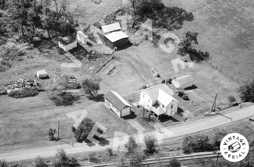 Vintage Aerial Ohio Belmont County 1982 38TBE1