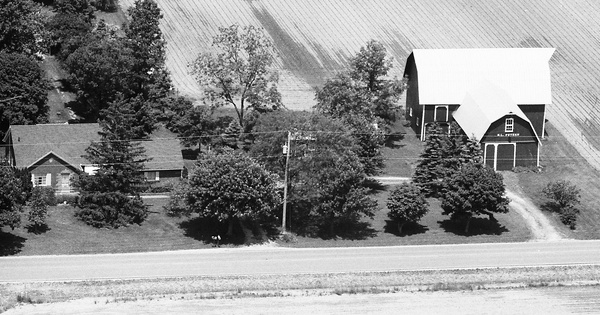 Vintage Aerial photo from 1992 in Fulton County, OH