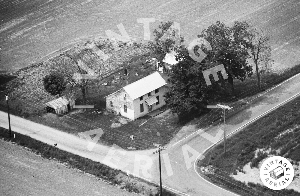 Vintage Aerial Ohio Pickaway County 1988 6UPK7