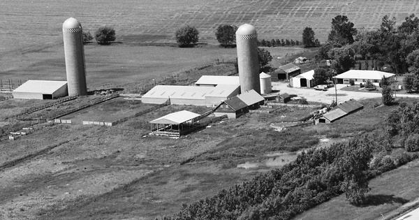 Vintage Aerial photo from 1984 in Brookings County, SD