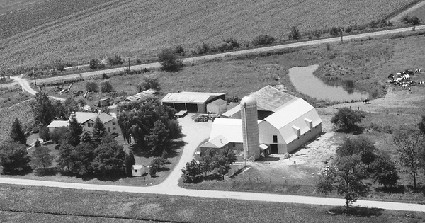 Vintage Aerial photo from 1986 in Medina County, OH