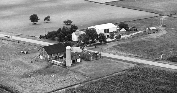 Vintage Aerial photo from 1981 in Mercer County, OH