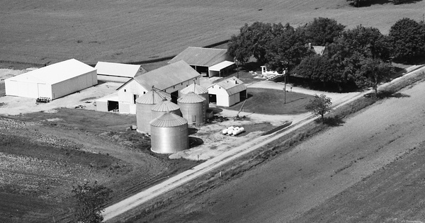 Vintage Aerial photo from 1989 in Delaware County, OH