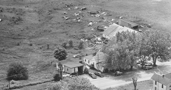 Vintage Aerial photo from 1978 in Jackson County, OH