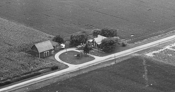 Vintage Aerial photo from 1971 in Henry County, OH