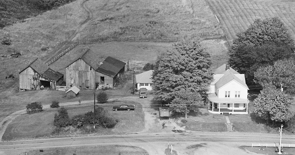 Vintage Aerial photo from 1980 in Harrison County, OH