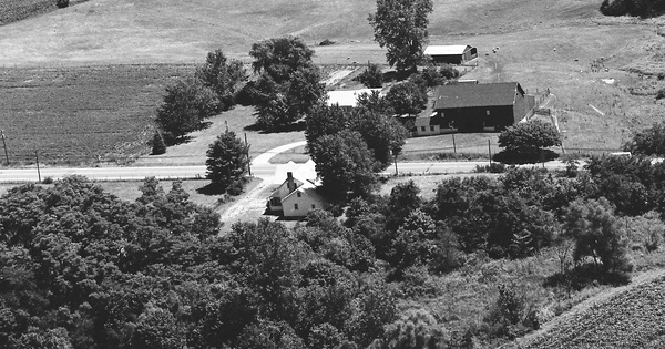 Vintage Aerial photo from 1976 in Delaware County, IN