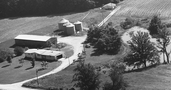 Vintage Aerial photo from 1973 in Daviess County, IN