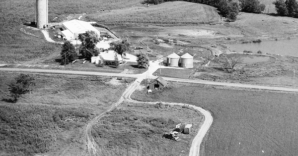 Vintage Aerial photo from 1992 in Knox County, MO