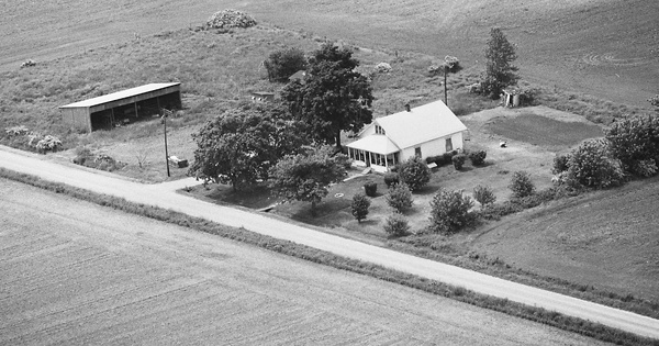 Vintage Aerial photo from 1982 in Jasper County, IL
