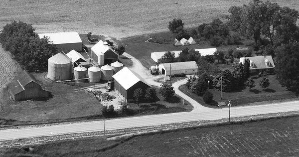 Vintage Aerial photo from 1995 in Rock Island County, IL