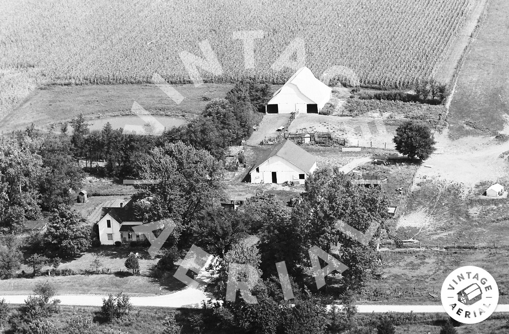 Vintage Aerial Missouri Clark County 1971 6PCL15