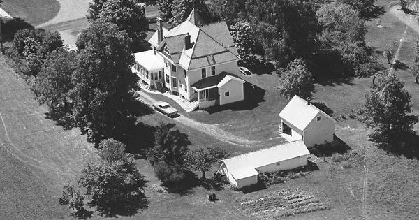 Vintage Aerial photo from 1978 in Livingston County, NY