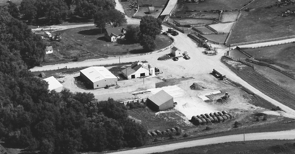Vintage Aerial photo from 1983 in Cuming County, NE