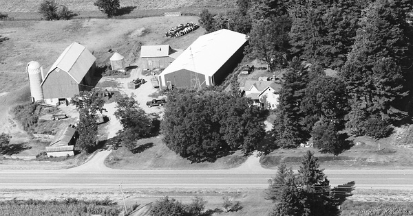 Vintage Aerial photo from 1986 in Polk County, WI