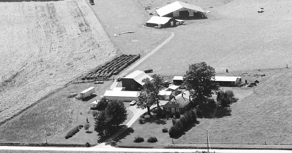 Vintage Aerial photo from 1989 in Caroline County, VA