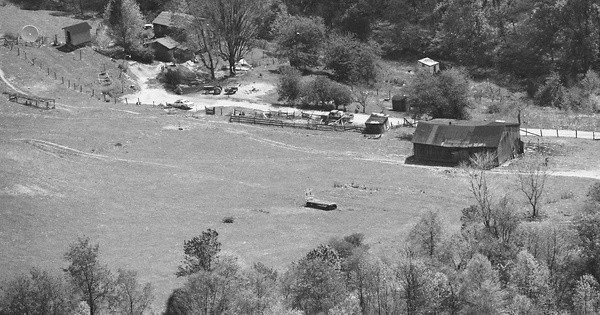 Vintage Aerial photo from 1986 in Tucker County, WV