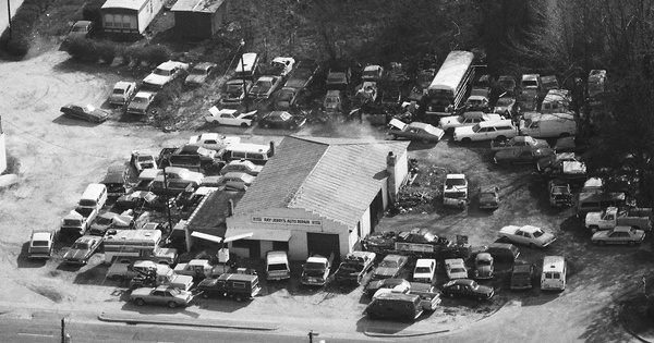 Vintage Aerial photo from 1986 in Wilson County, NC