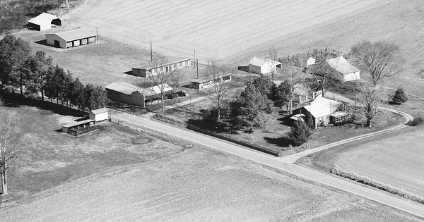 Vintage Aerial photo from 1990 in Prince George County, VA