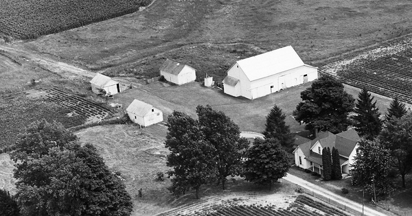 Vintage Aerial photo from 1971 in Henry County, IN