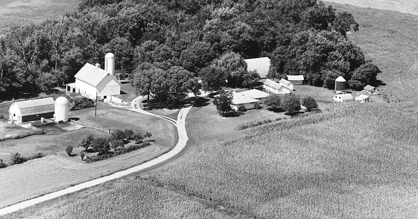 Vintage Aerial photo from 1972 in Brown County, MN