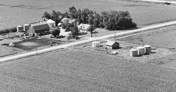 Vintage Aerial photo from 1981 in Kossuth County, IA