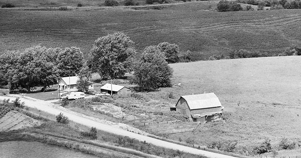 Vintage Aerial photo from 1978 in Davis County, IA