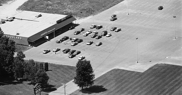 Vintage Aerial photo from 1982 in Sanilac County, MI