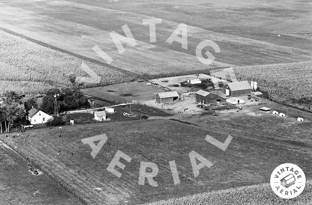Vintage Aerial Indiana White County 1965 39CWH2
