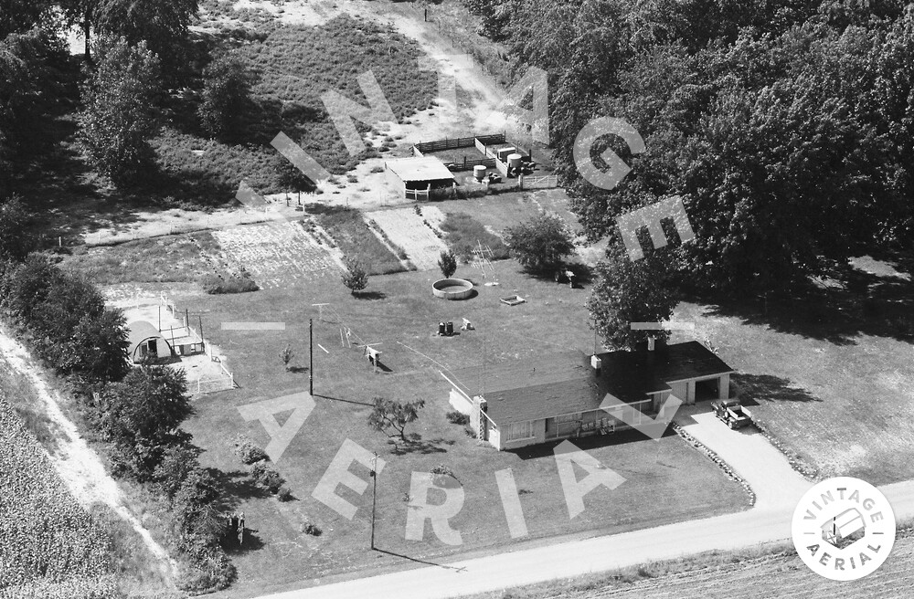 Vintage Aerial Indiana White County 1965 26CWH33