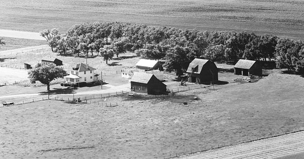 Vintage Aerial photo from 1972 in Calhoun County, IA