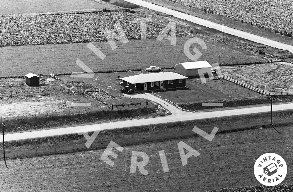 Vintage Aerial Iowa Bremer County 1970 4LBR6