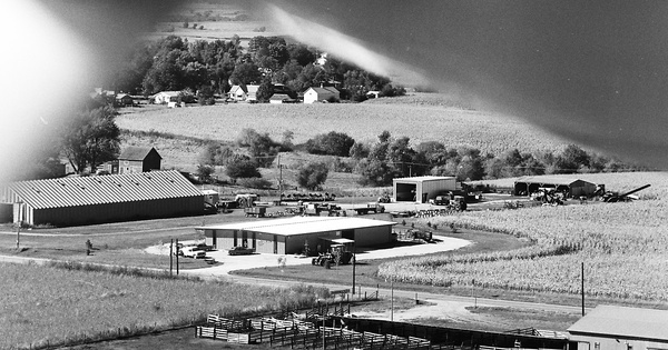Vintage Aerial photo from 1976 in Guthrie County, IA