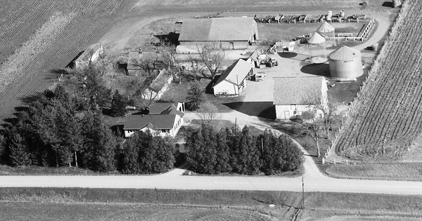 Vintage Aerial photo from 1988 in Franklin County, IA