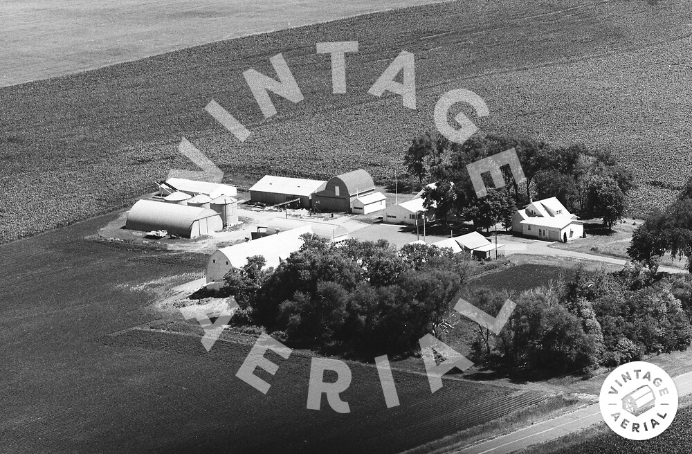 Vintage Aerial Minnesota Renville County 1974 36IRE3