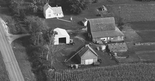 Vintage Aerial photo from 1980 in Wright County, IA