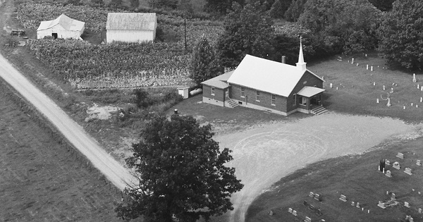 Vintage Aerial photo from 1979 in Adair County, KY