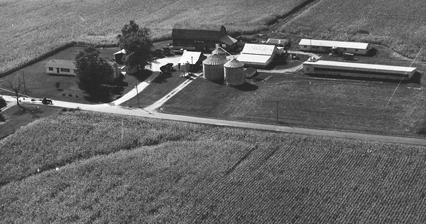 Vintage Aerial photo from 1992 in Jay County, IN