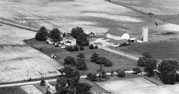 Vintage Aerial photo from 1967 in St. Joseph County, IN