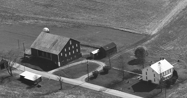 Vintage Aerial photo from 1987 in York County, PA