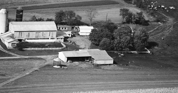 Vintage Aerial photo from 1992 in Juniata County, PA